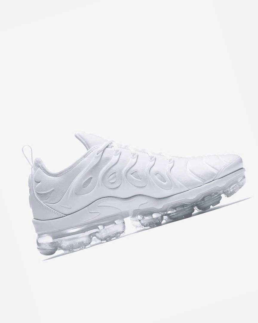 White / Platinum / White Men's Nike Air VaporMax Plus Sneakers | UK2652