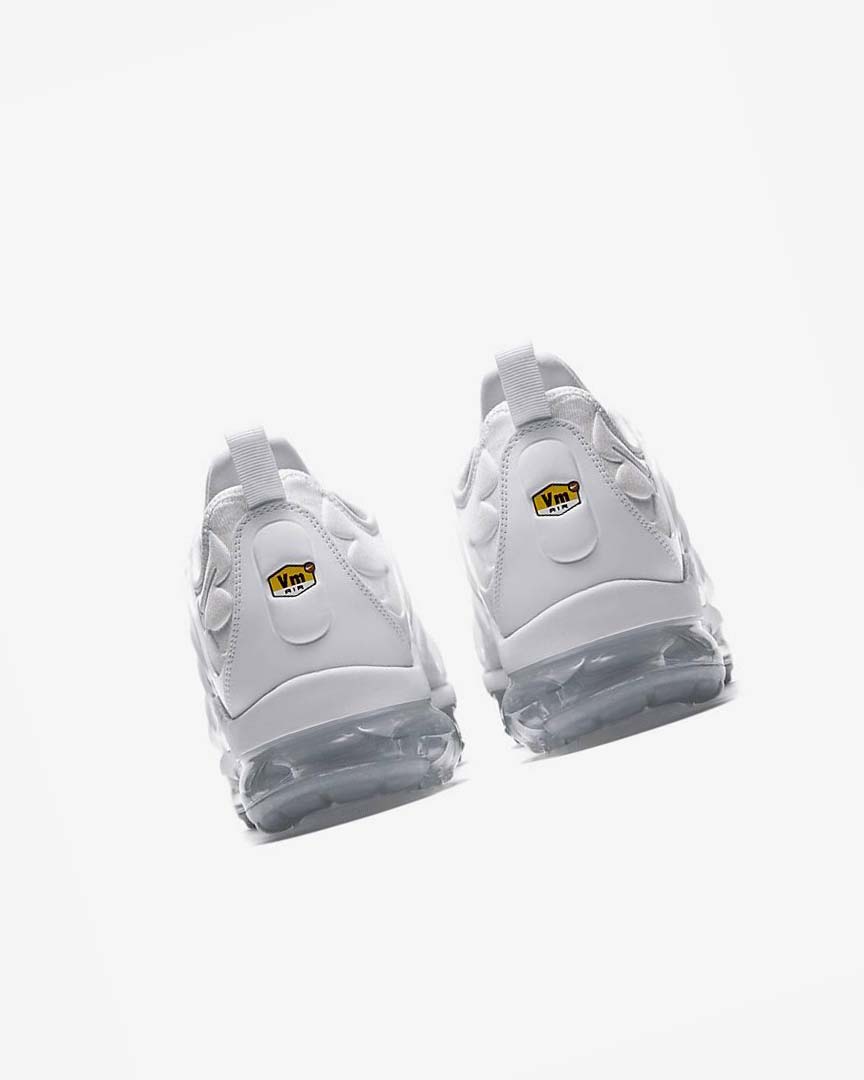 White / Platinum / White Men's Nike Air VaporMax Plus Sneakers | UK2652