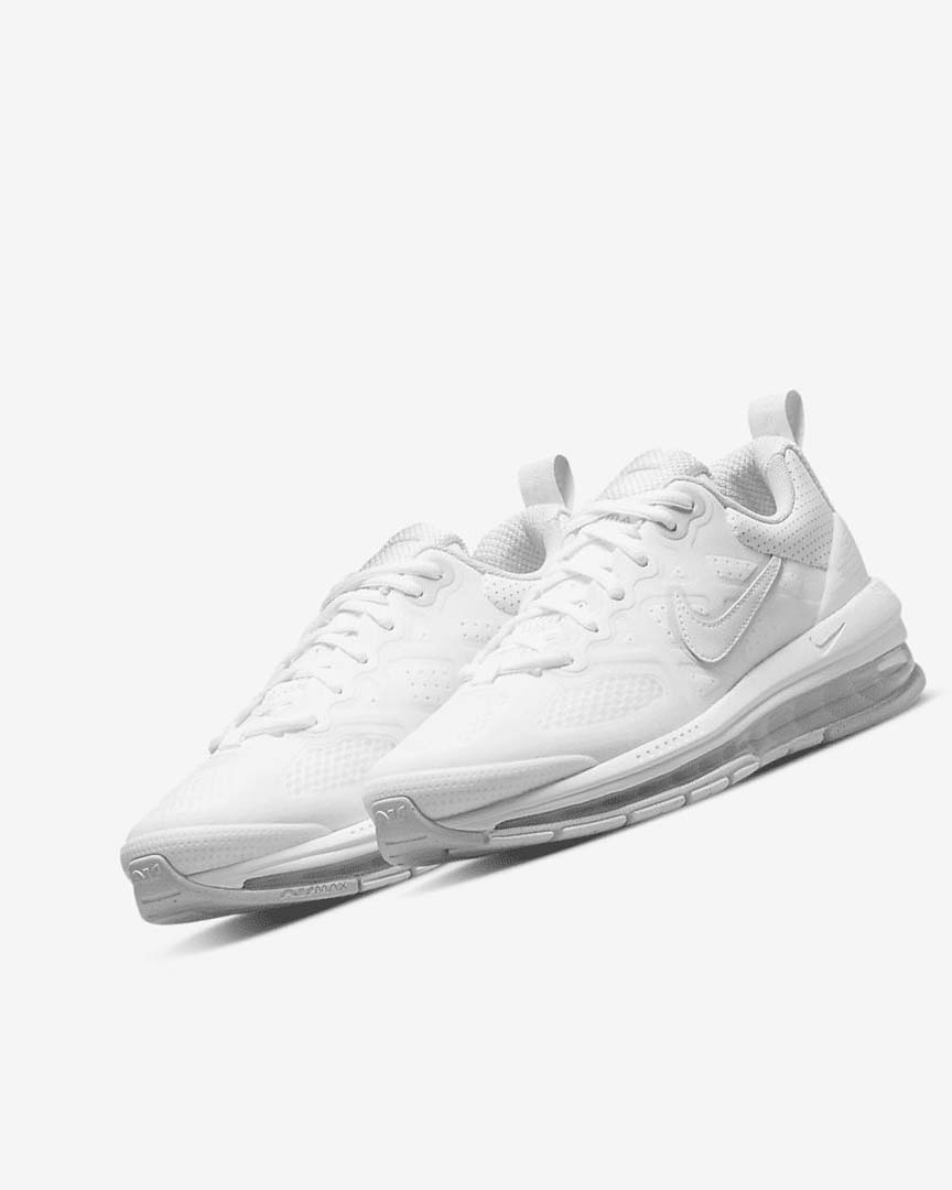 White / Platinum / White Women's Nike Air Max Genome Casual Shoes | UK5233