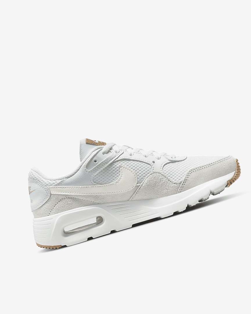 White / Platinum Women's Nike Air Max SC Sneakers | UK5066