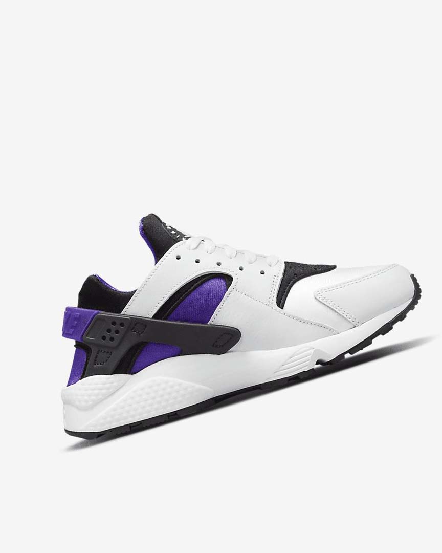 White / Purple / Black Women's Nike Air Huarache Sneakers | UK2288