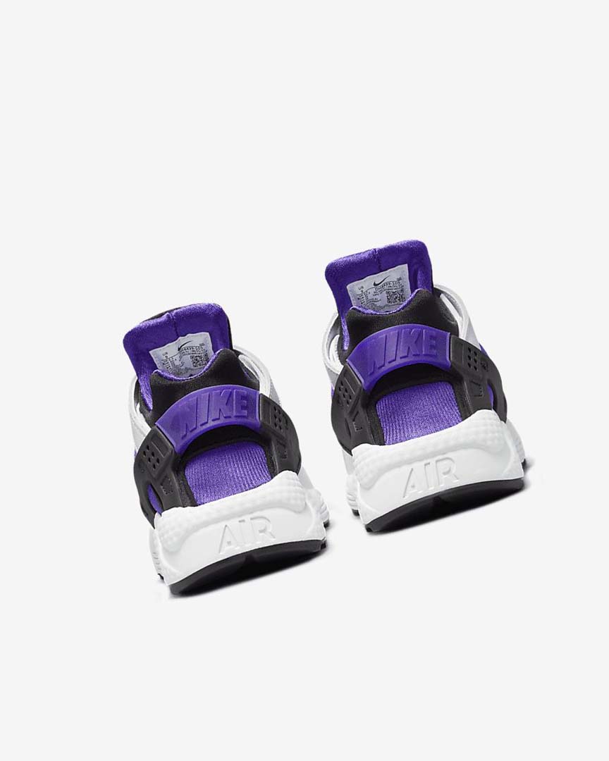 White / Purple / Black Women's Nike Air Huarache Sneakers | UK2288