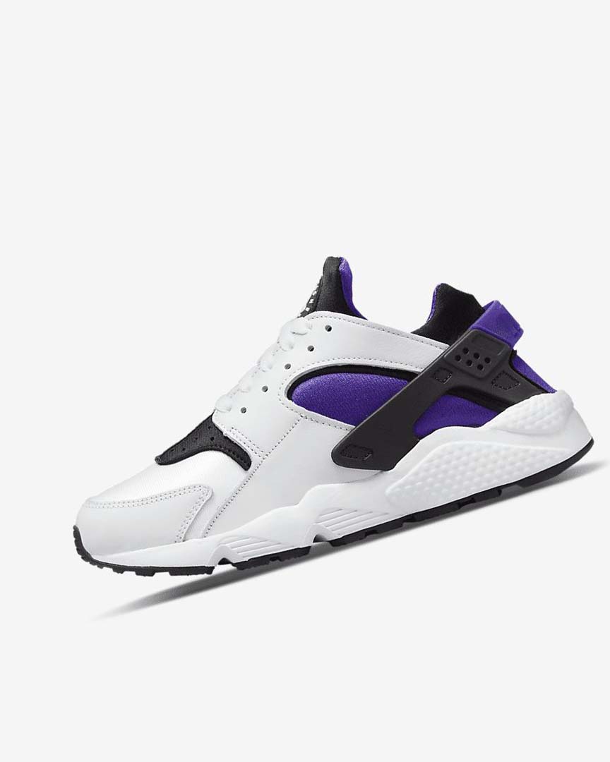 White / Purple / Black Women\'s Nike Air Huarache Sneakers | UK2288