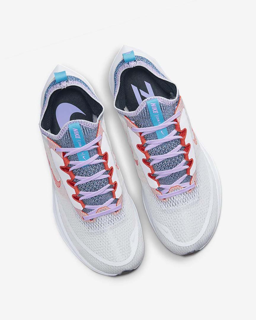 White / Purple / Blue / Orange Women's Nike Zoom Fly 4 Running Shoes | UK2236