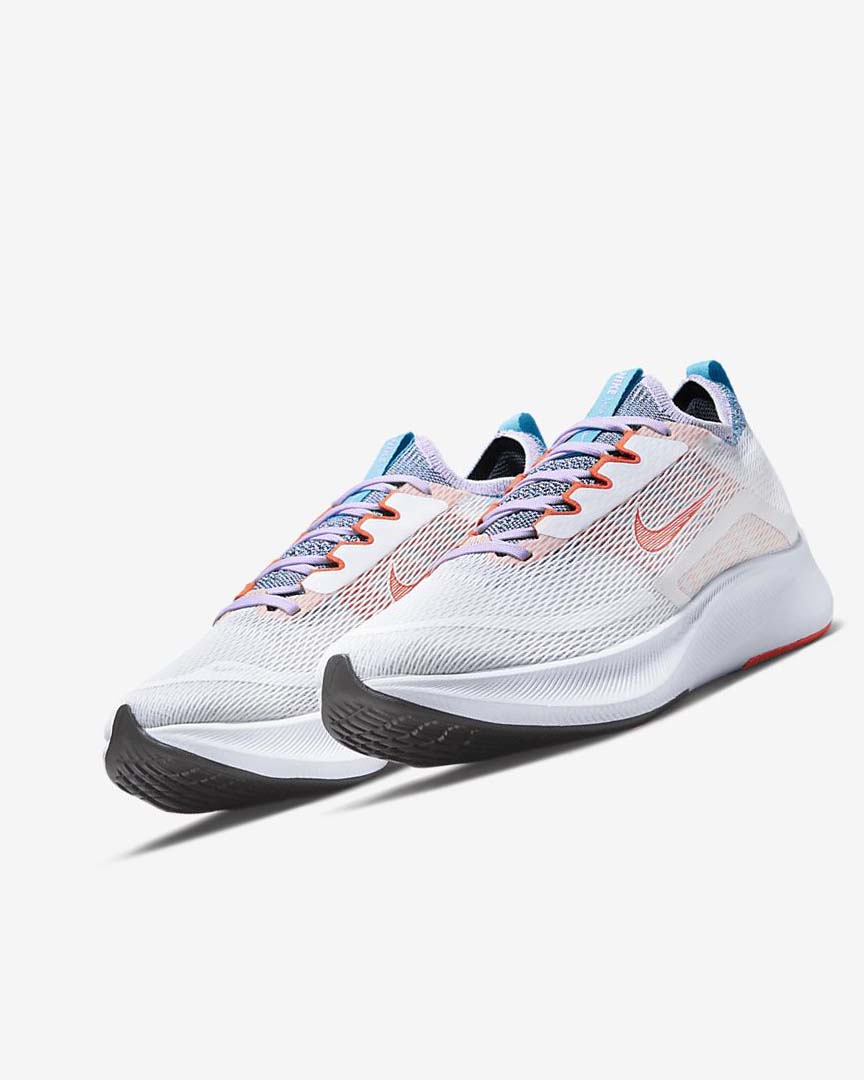 White / Purple / Blue / Orange Women's Nike Zoom Fly 4 Running Shoes | UK2236