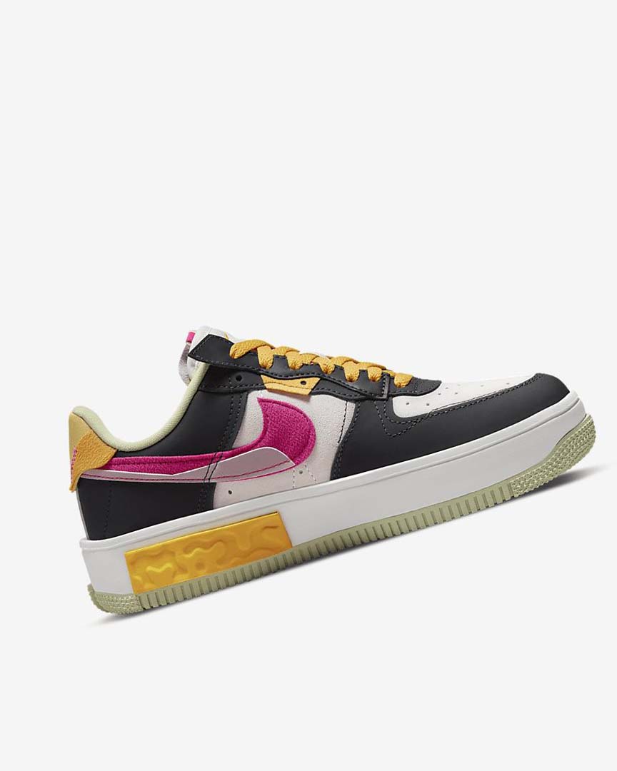 White / Purple / Pink Women's Nike Air Force 1 Fontanka Sneakers | UK1140