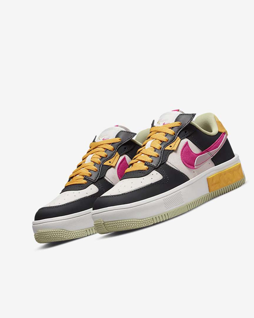 White / Purple / Pink Women's Nike Air Force 1 Fontanka Sneakers | UK1140