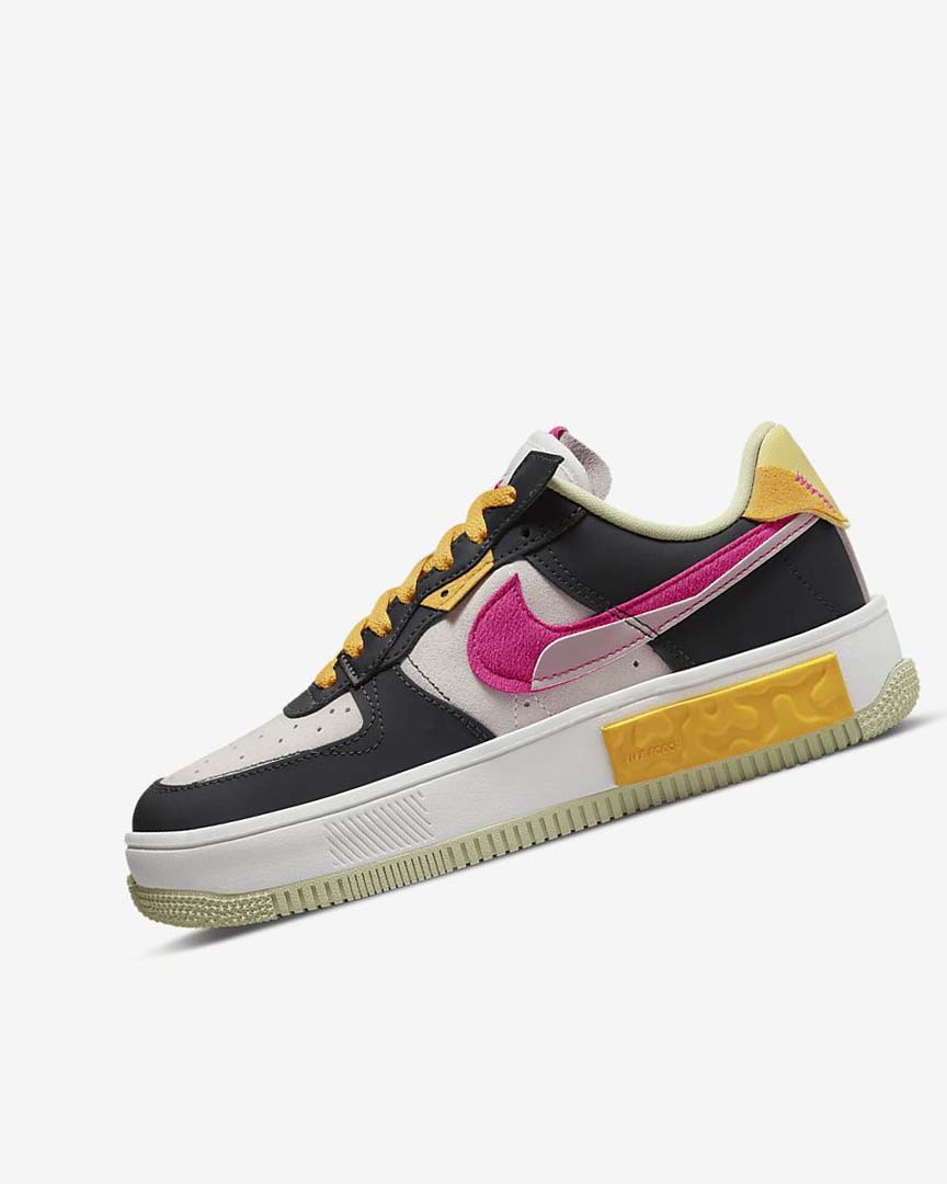 White / Purple / Pink Women\'s Nike Air Force 1 Fontanka Sneakers | UK1140