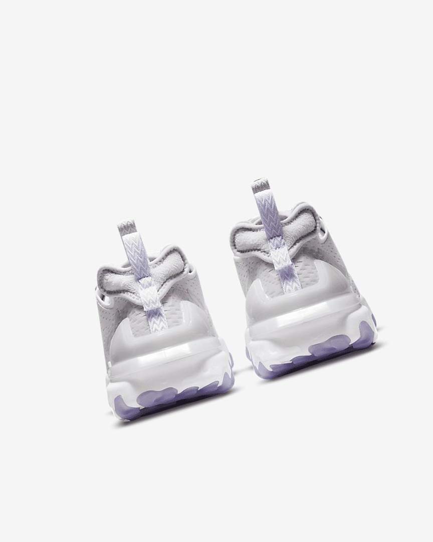 White / Purple Women's Nike React Vision Running Shoes | UK4971