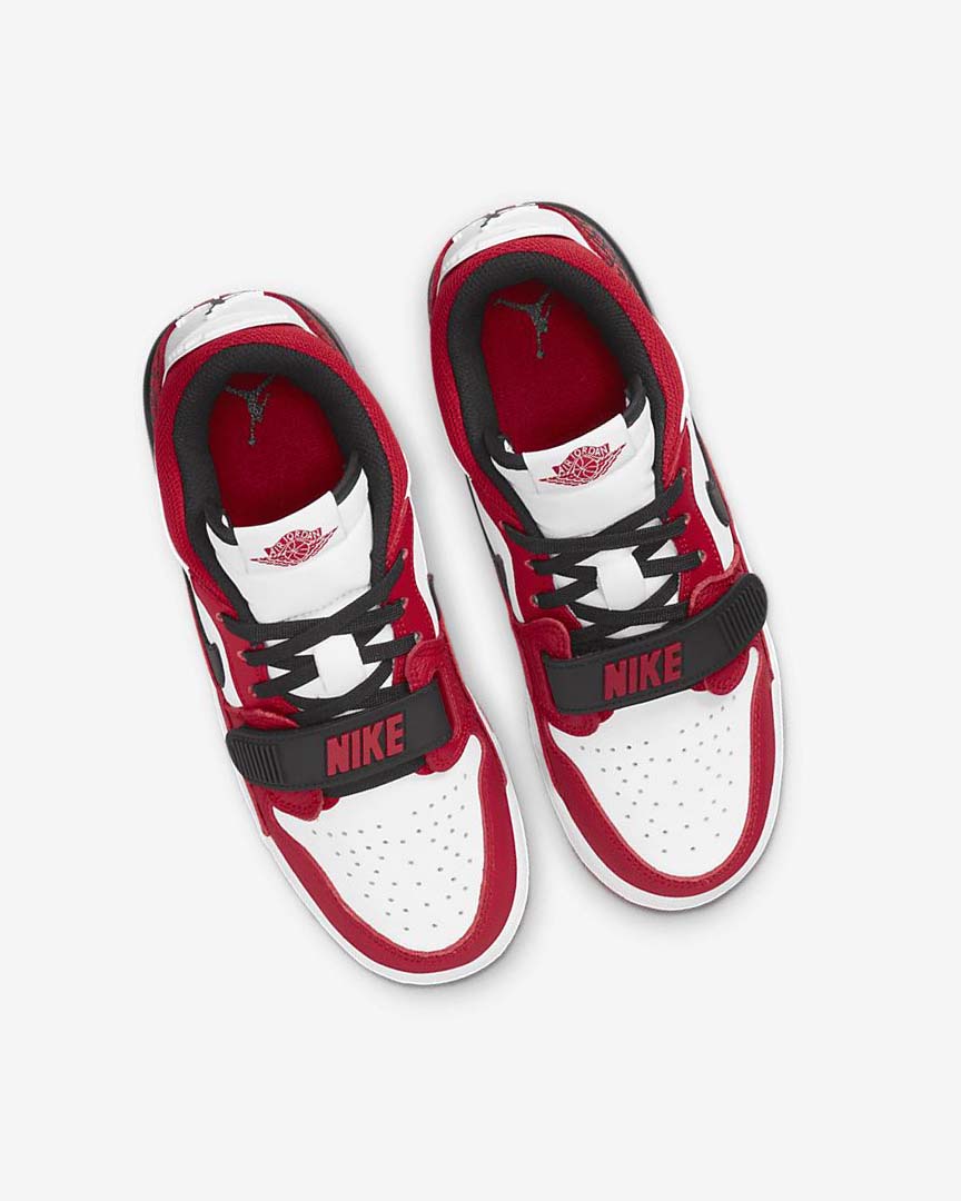 White / Red / Black Boys' Nike Air Jordan Legacy 312 Low Basketball Shoes | UK1122