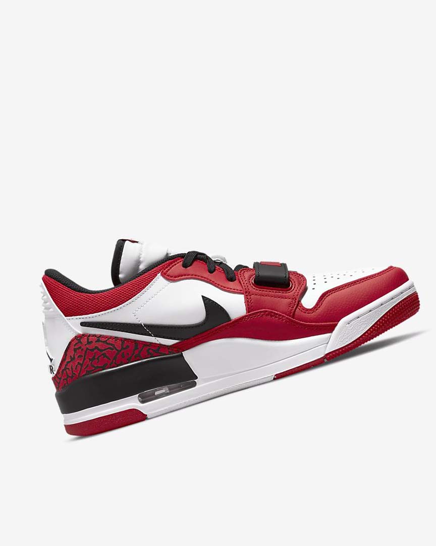 White / Red / Black Men's Nike Air Jordan Legacy 312 Low Basketball Shoes | UK2207