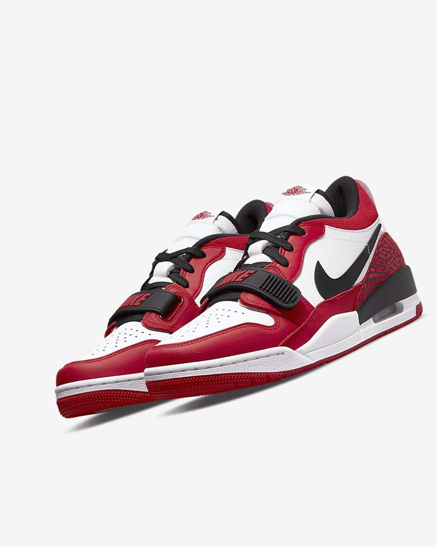 White / Red / Black Men's Nike Air Jordan Legacy 312 Low Basketball Shoes | UK2207