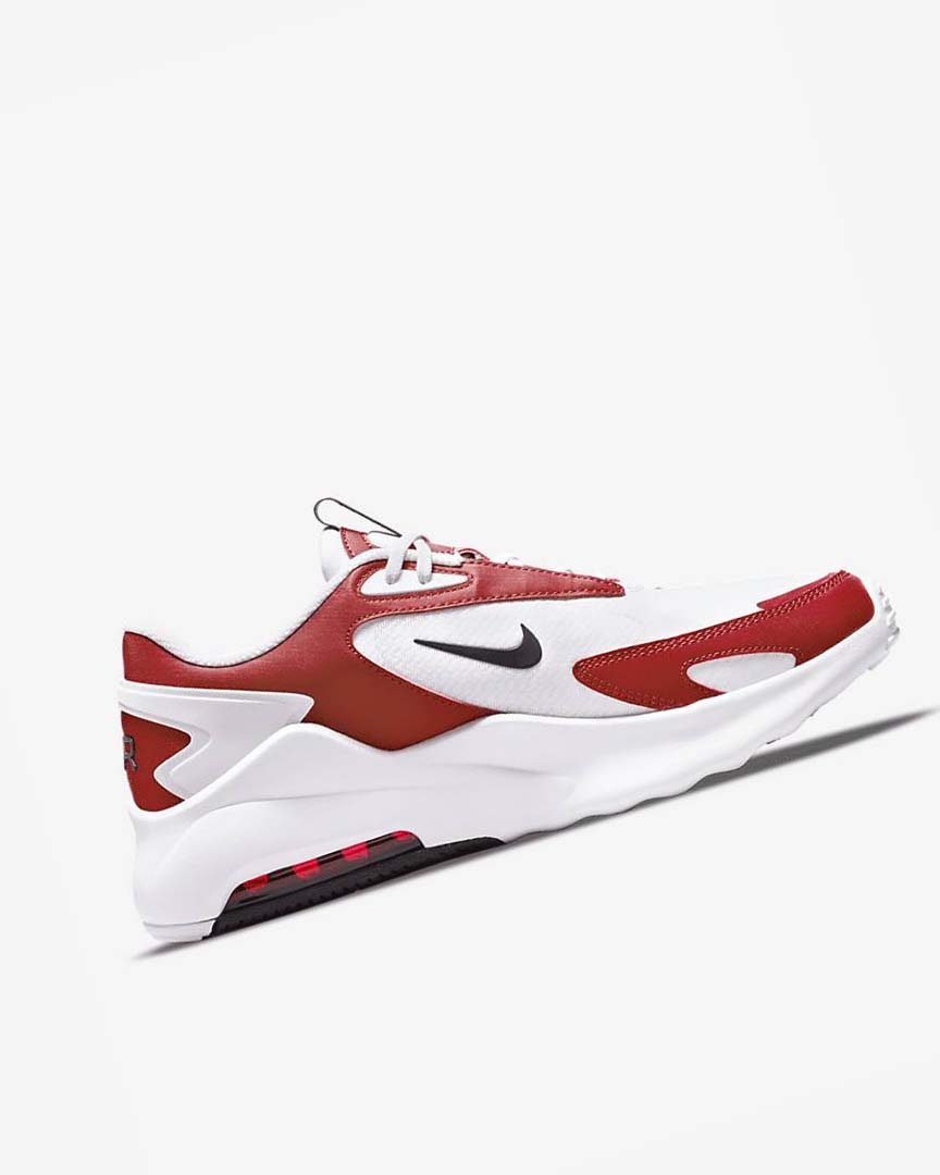 White / Red / Black Men's Nike Air Max Bolt Sneakers | UK1183