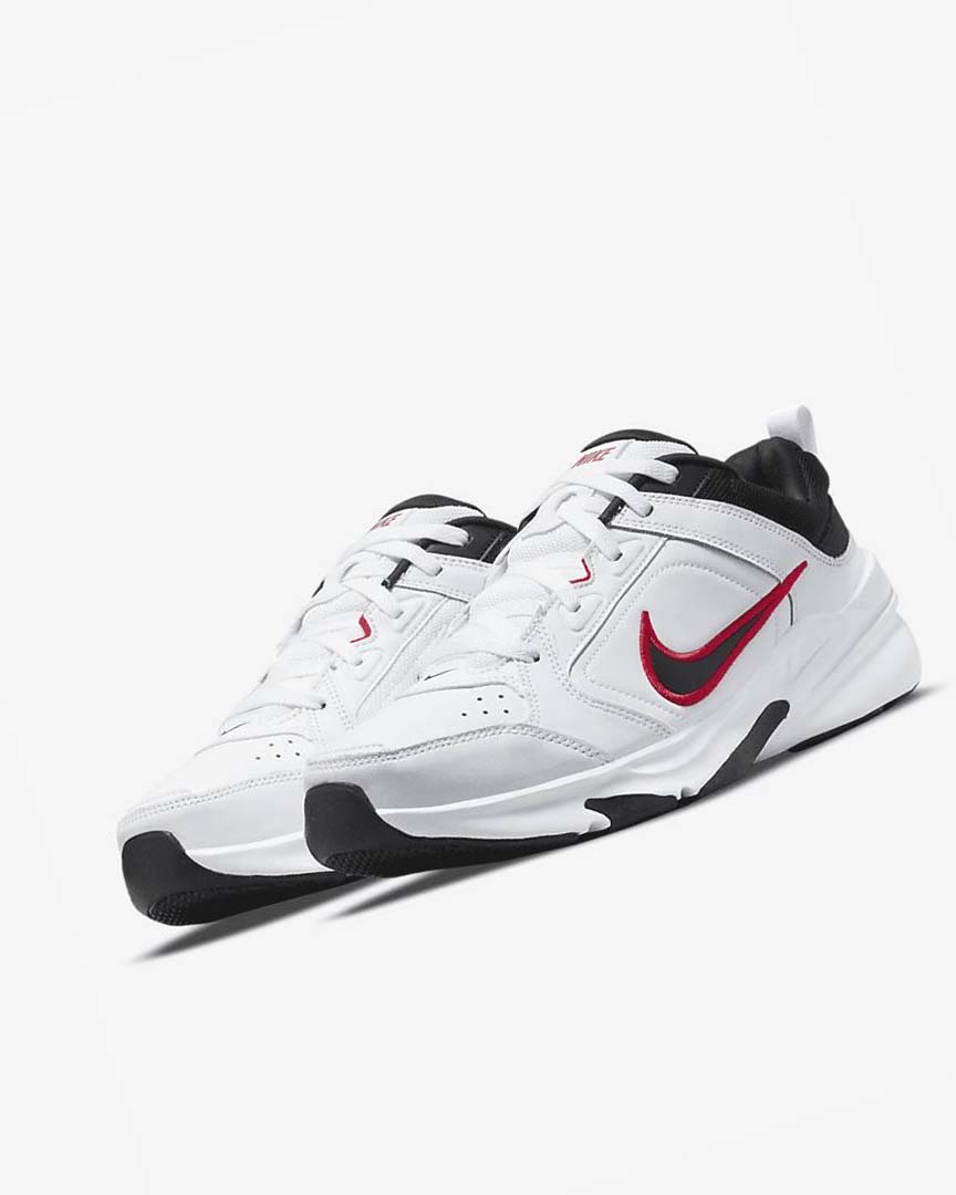 White / Red / Black Men's Nike Defy All Day Training Shoes | UK4773