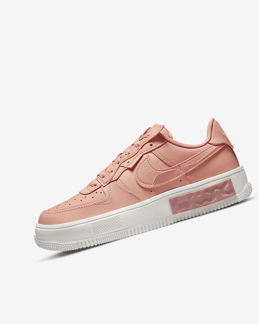 White / Red Pink / Light Women\'s Nike Air Force 1 Fontanka Sneakers | UK5177