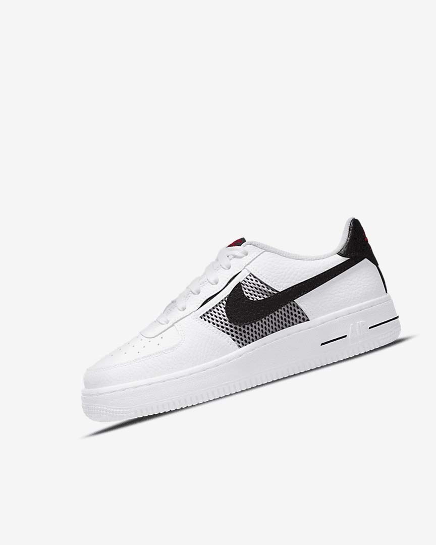 White / Red / White / Black Boys\' Nike Air Force 1 LV8 Sneakers | UK3016