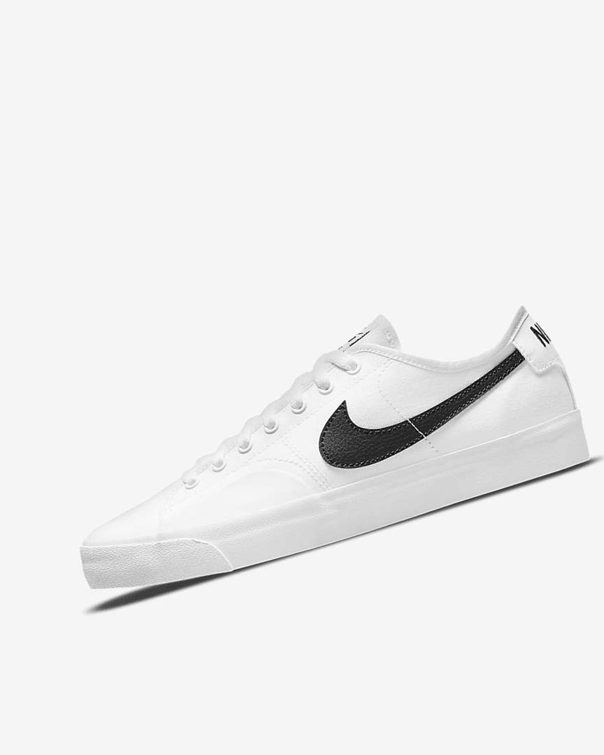 White / White / Black / Black Women\'s Nike SB BLZR Court Skate Shoes | UK5059