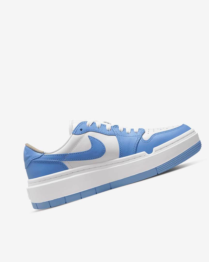 White / White Black / Blue Women's Nike Air Jordan 1 Elevate Low SE Sneakers | UK3004