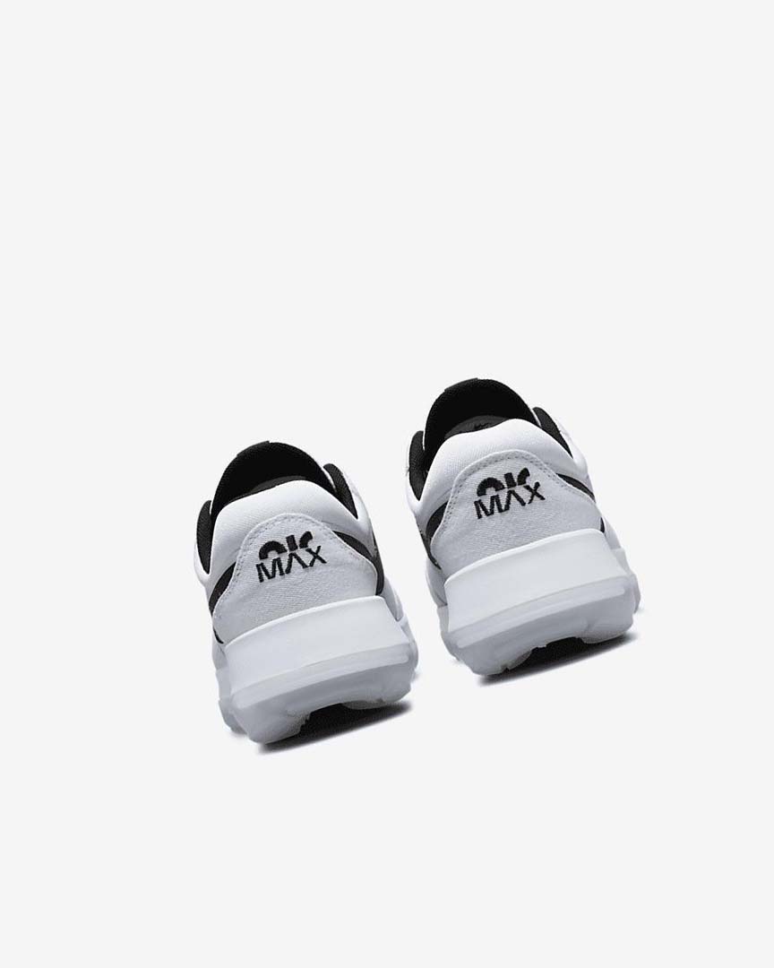 White / White / Black Boys' Nike Air Max Motif Shoes | UK2746