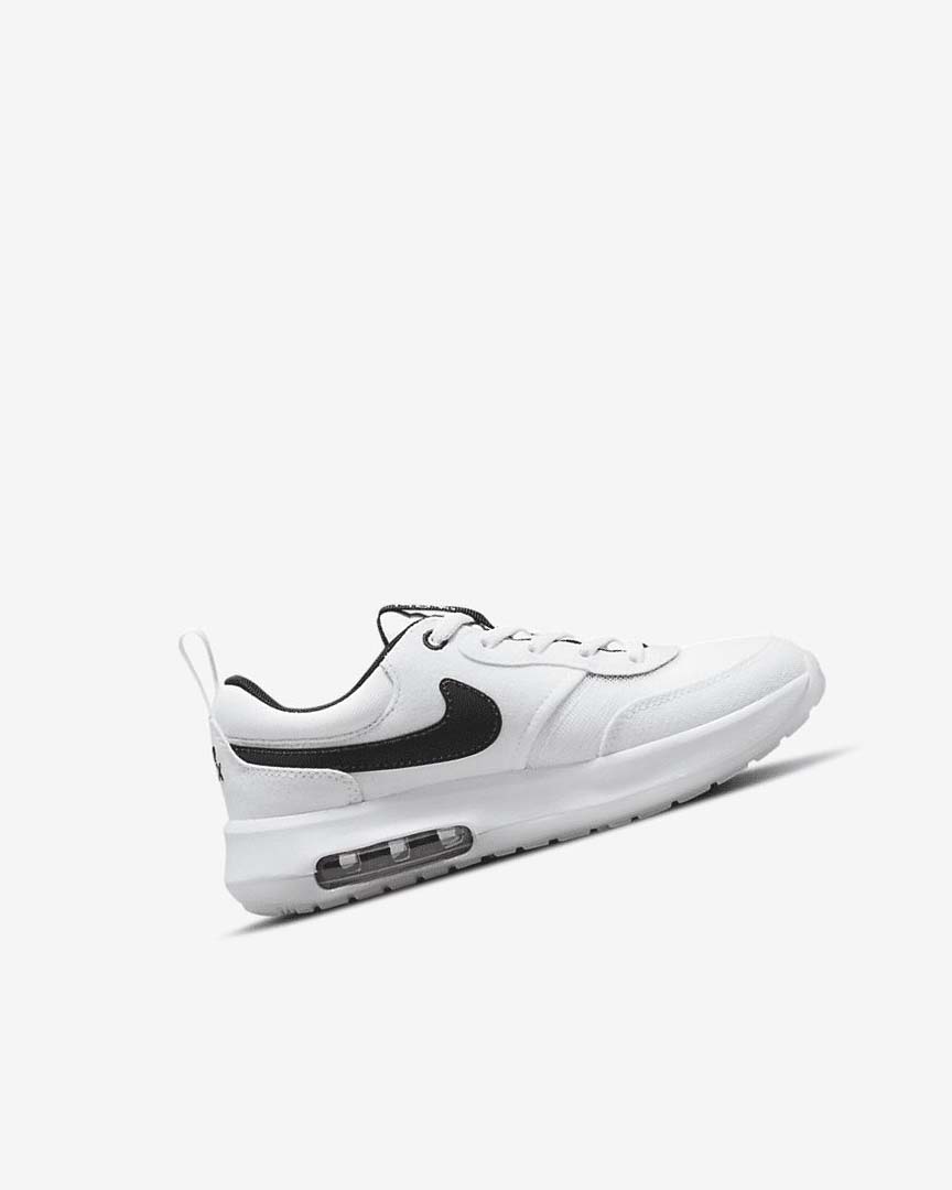 White / White / Black Boys' Nike Air Max Motif Shoes | UK5147