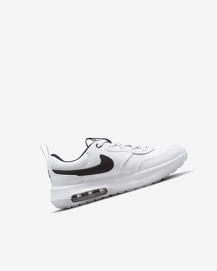 White / White / Black Girls' Nike Air Max Motif Shoes | UK2844