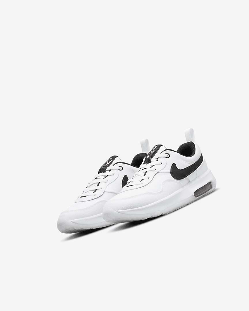 White / White / Black Girls' Nike Air Max Motif Shoes | UK2844