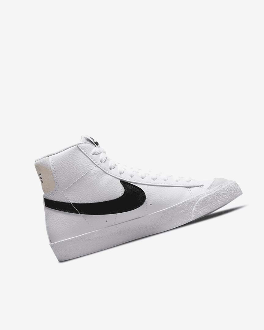 White / White / Black Girls' Nike Blazer Shoes | UK4888