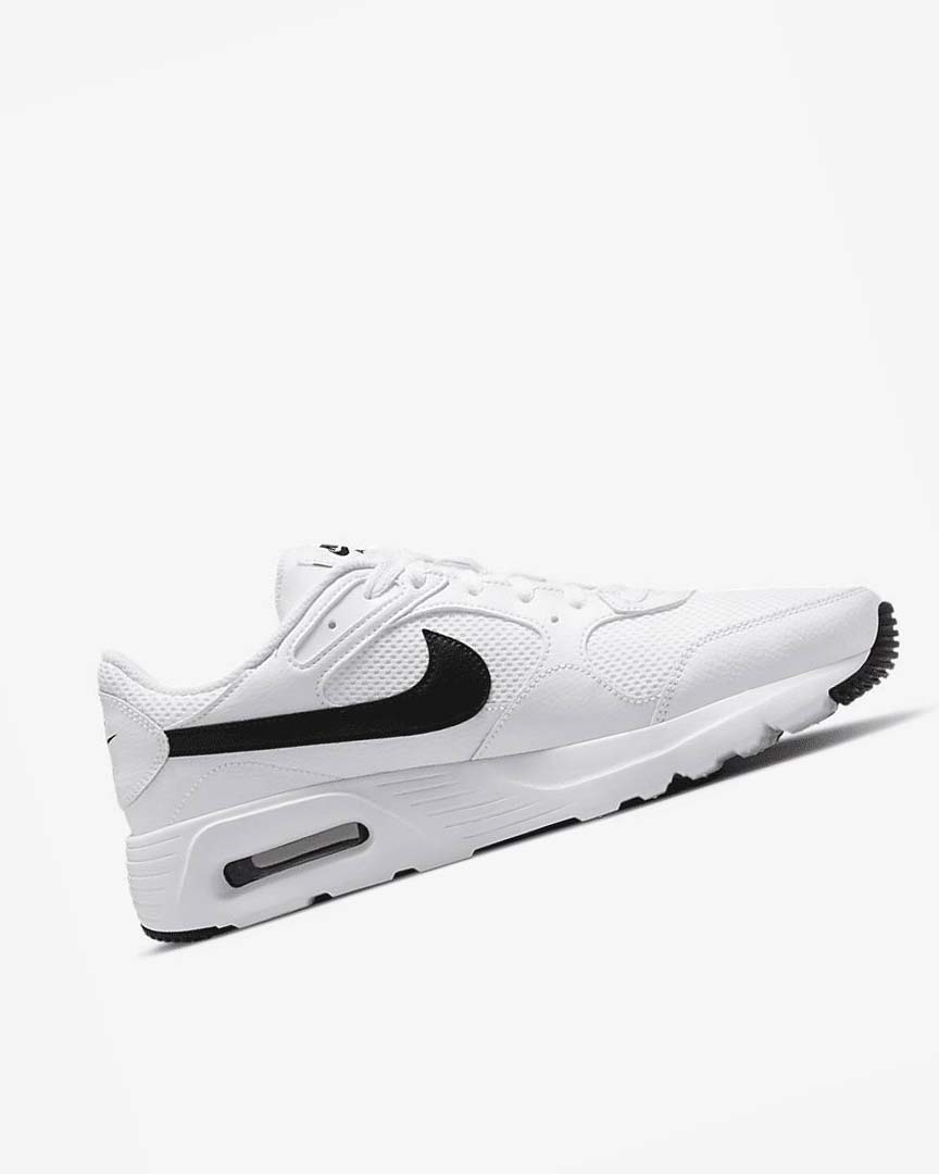 White / White / Black Men's Nike Air Max SC Sneakers | UK2528