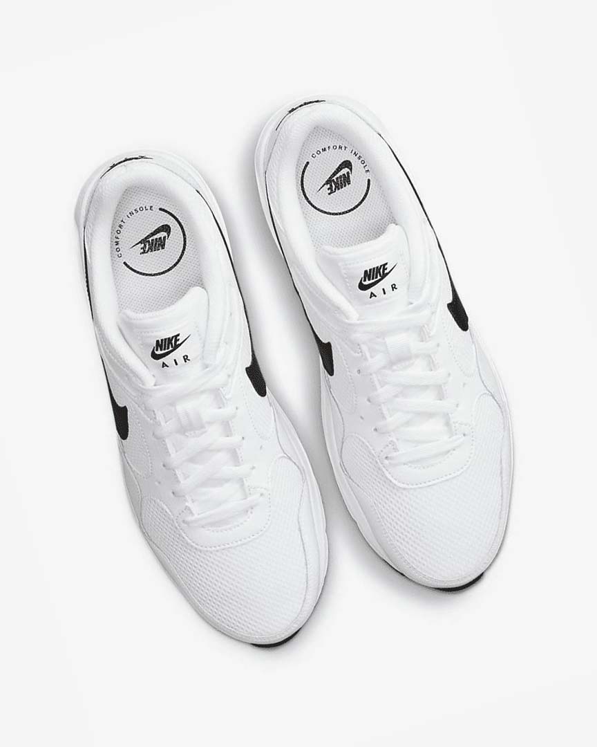 White / White / Black Men's Nike Air Max SC Sneakers | UK2528