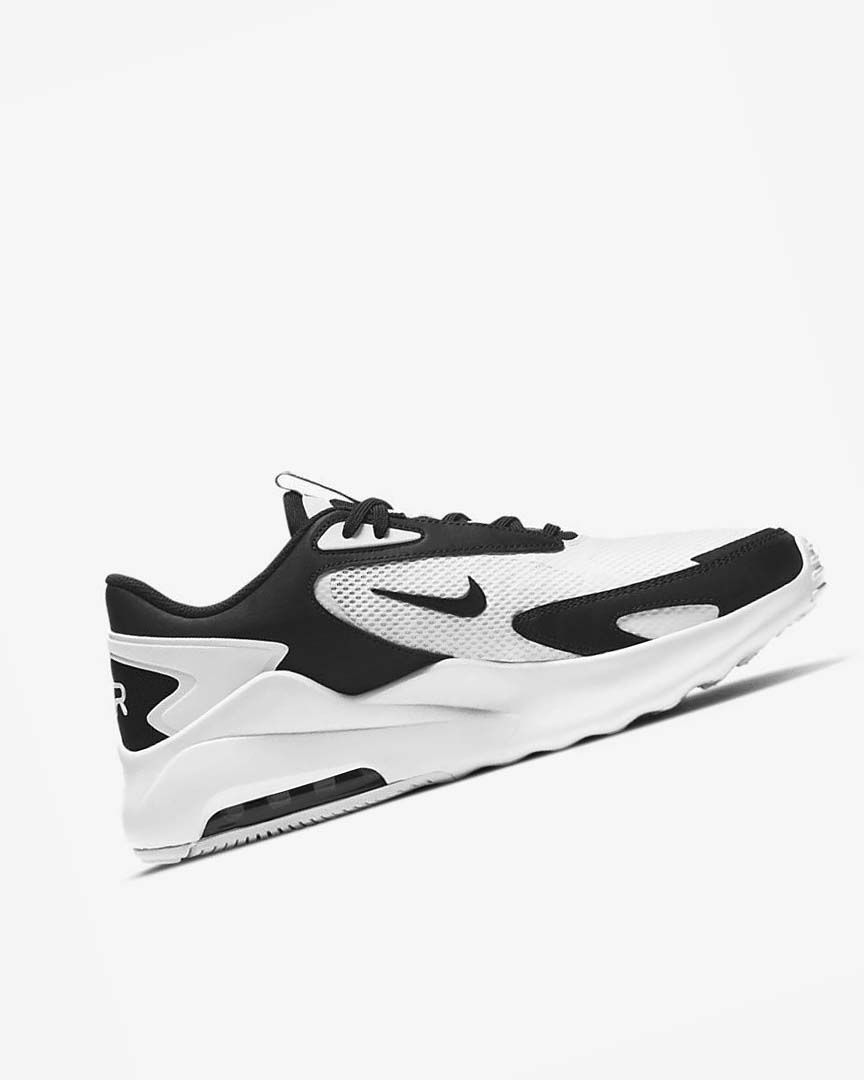 White / White / Black Men's Nike Air Max Bolt Sneakers | UK2904