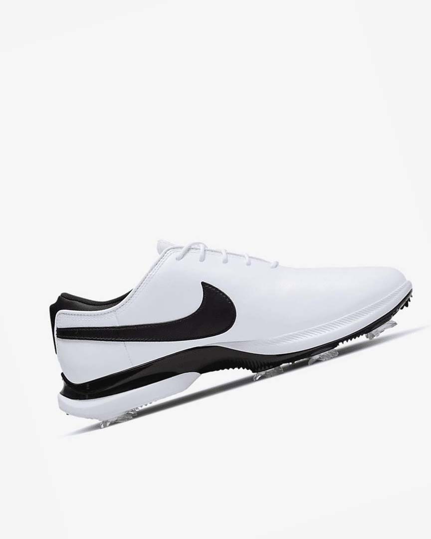 White / White / Black Men's Nike Air Zoom Victory Tour 2 Golf Shoes | UK3235