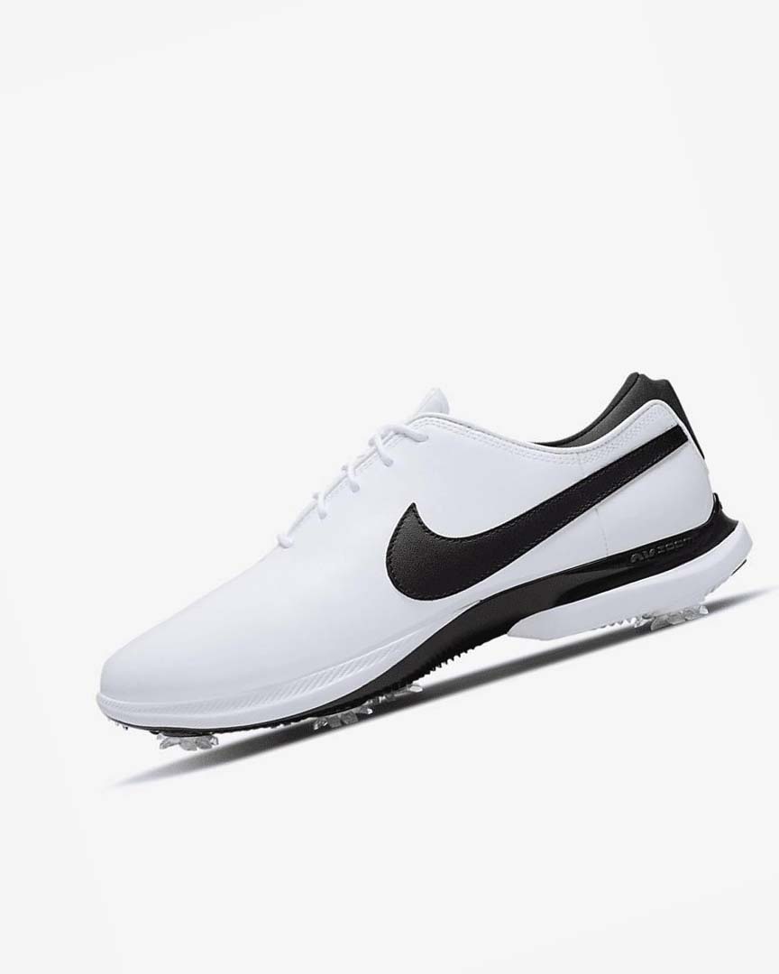 White / White / Black Men\'s Nike Air Zoom Victory Tour 2 Golf Shoes | UK3235