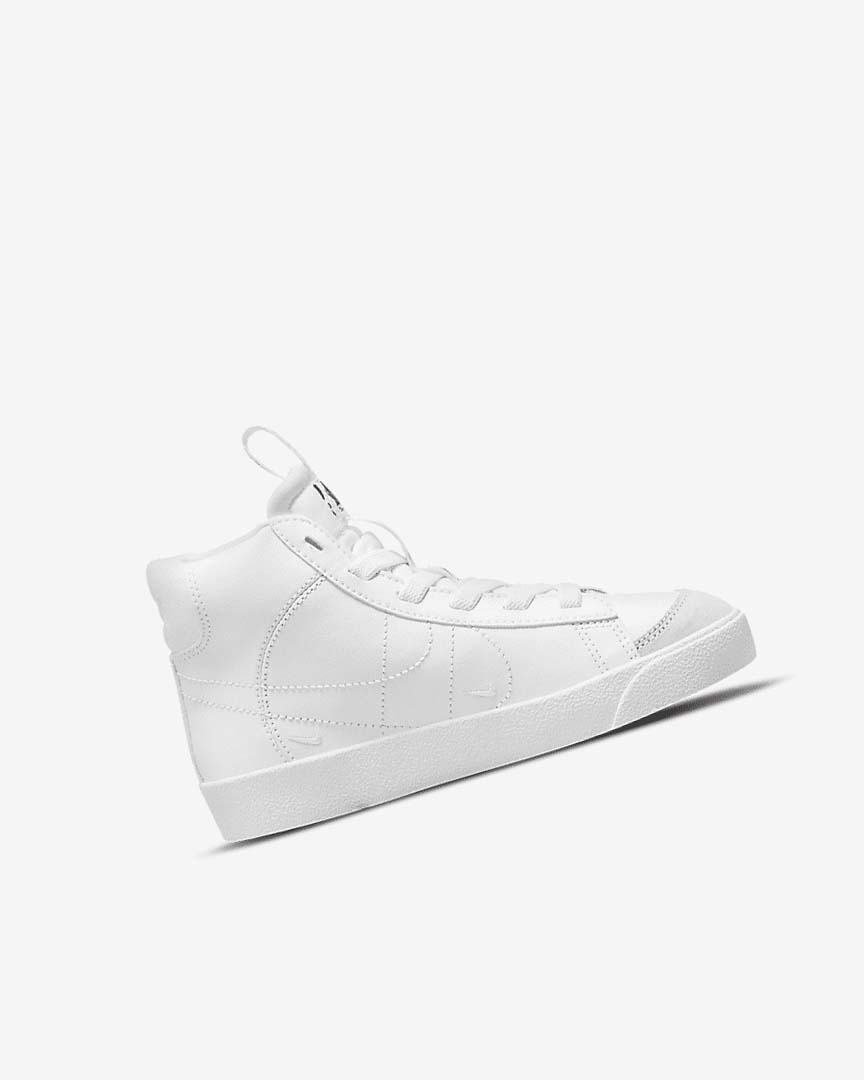 White / White / Black / White Girls' Nike Blazer Mid '77 SE Dance Sneakers | UK2570