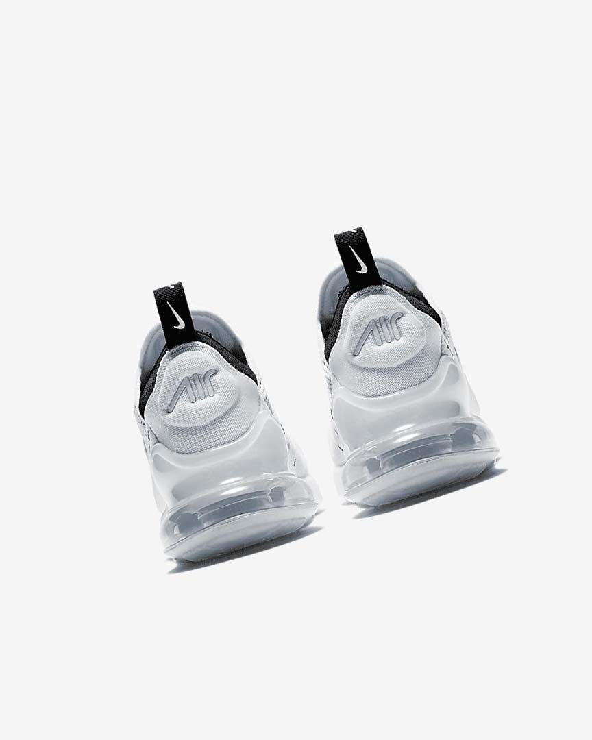 White / White / Black Women's Nike Air Max 270 Casual Shoes | UK5044