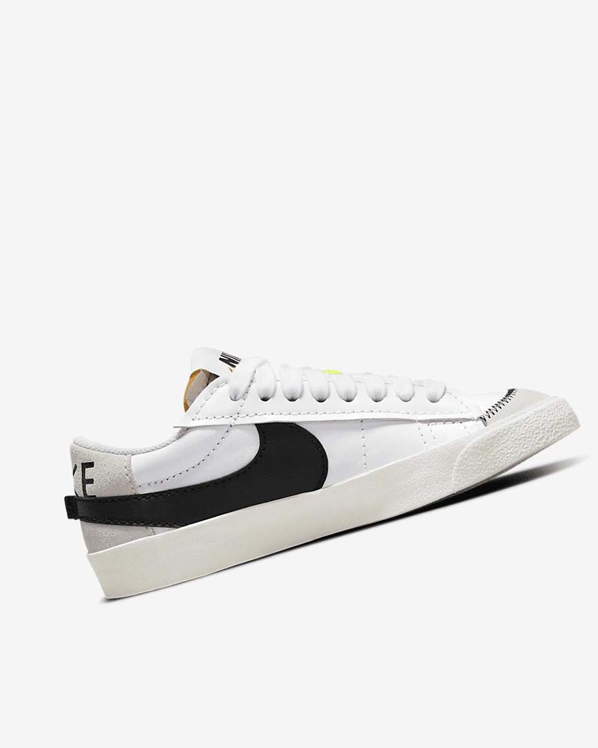 White / White / Black Women's Nike Blazer Low '77 Jumbo Sneakers | UK3136