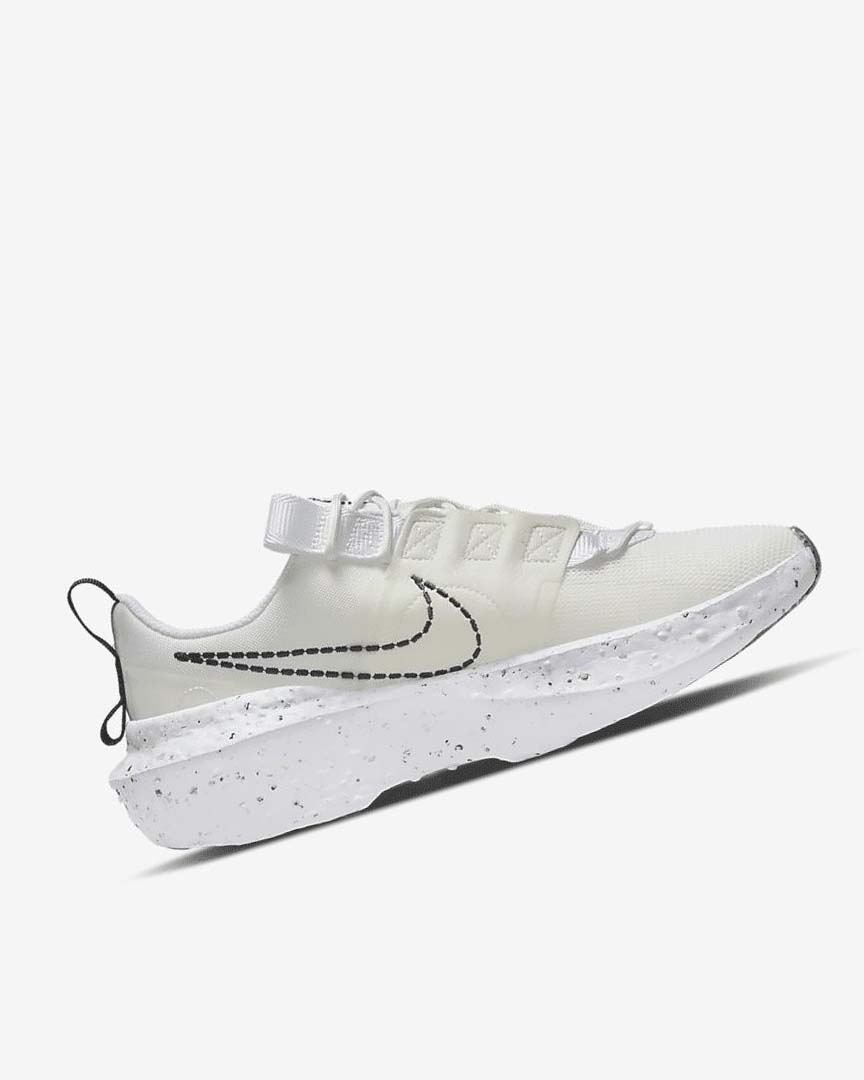 White / White / Black Women's Nike Crater Impact Sneakers | UK2275