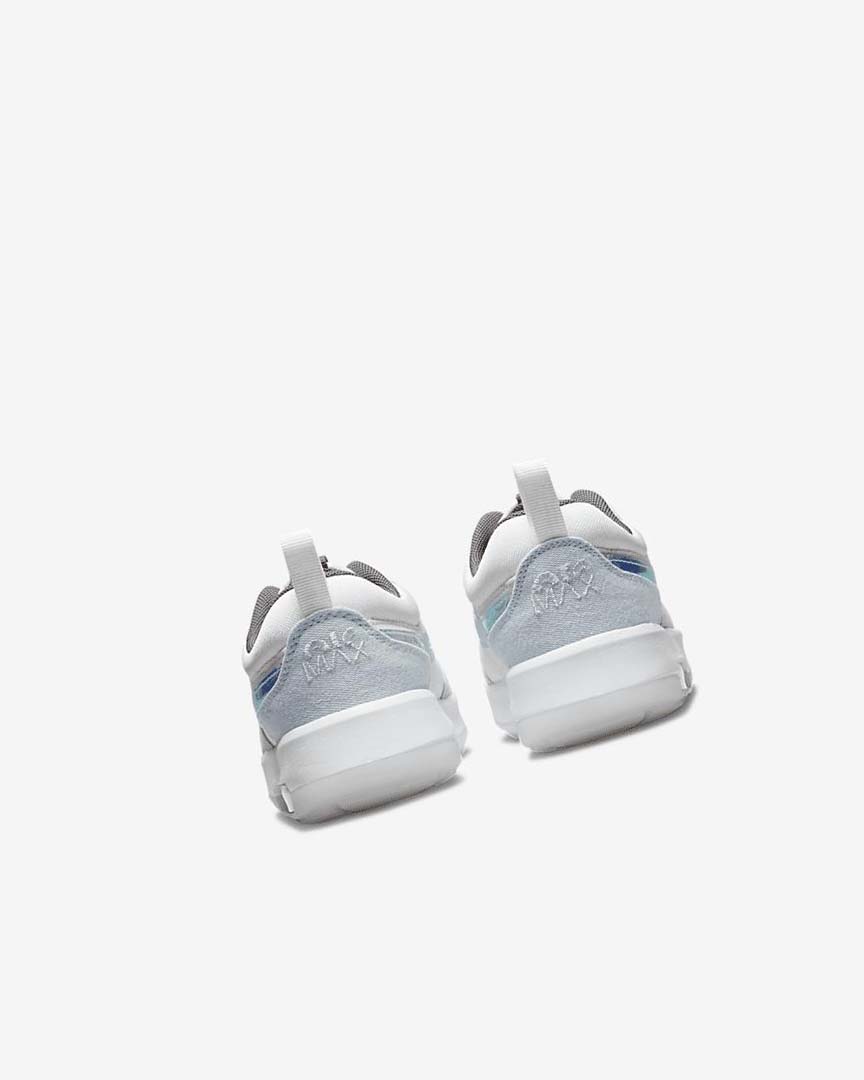 White / White / Blue Grey Boys' Nike Air Max Motif Shoes | UK5020