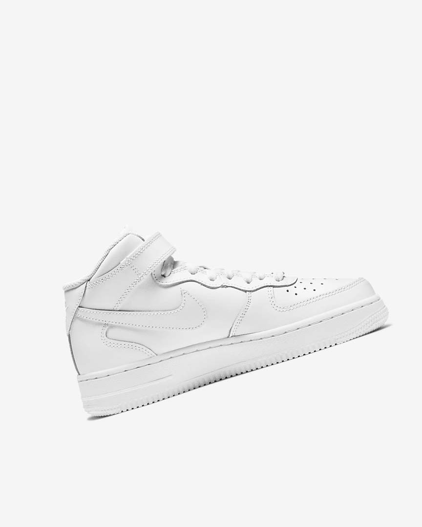 White / White Boys' Nike Air Force 1 Mid LE Sneakers | UK3220