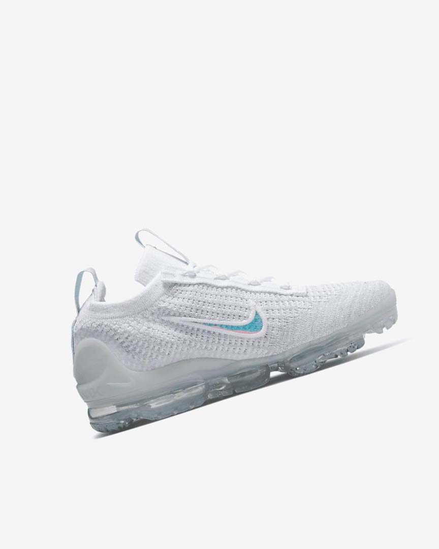 White / White Boys' Nike Air VaporMax 2021 FK Sneakers | UK2962