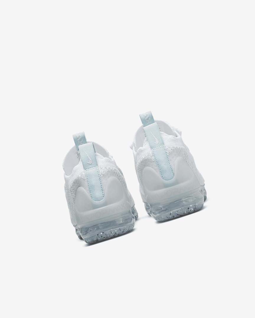 White / White Boys' Nike Air VaporMax 2021 FK Sneakers | UK2962