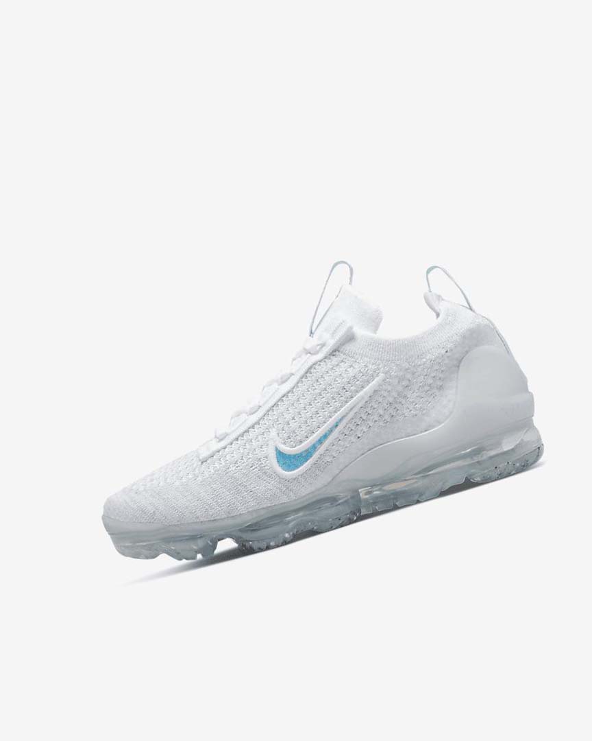 White / White Boys\' Nike Air VaporMax 2021 FK Sneakers | UK2962