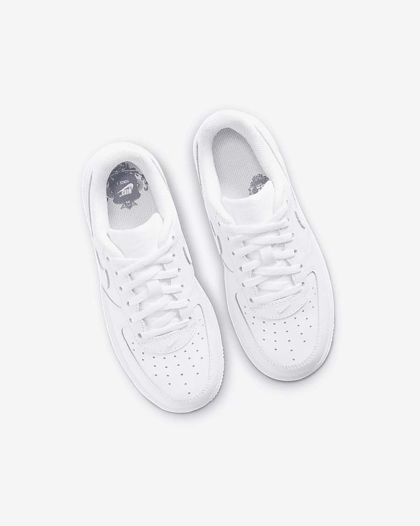 White / White Boys' Nike Force 1 LE Shoes | UK5594