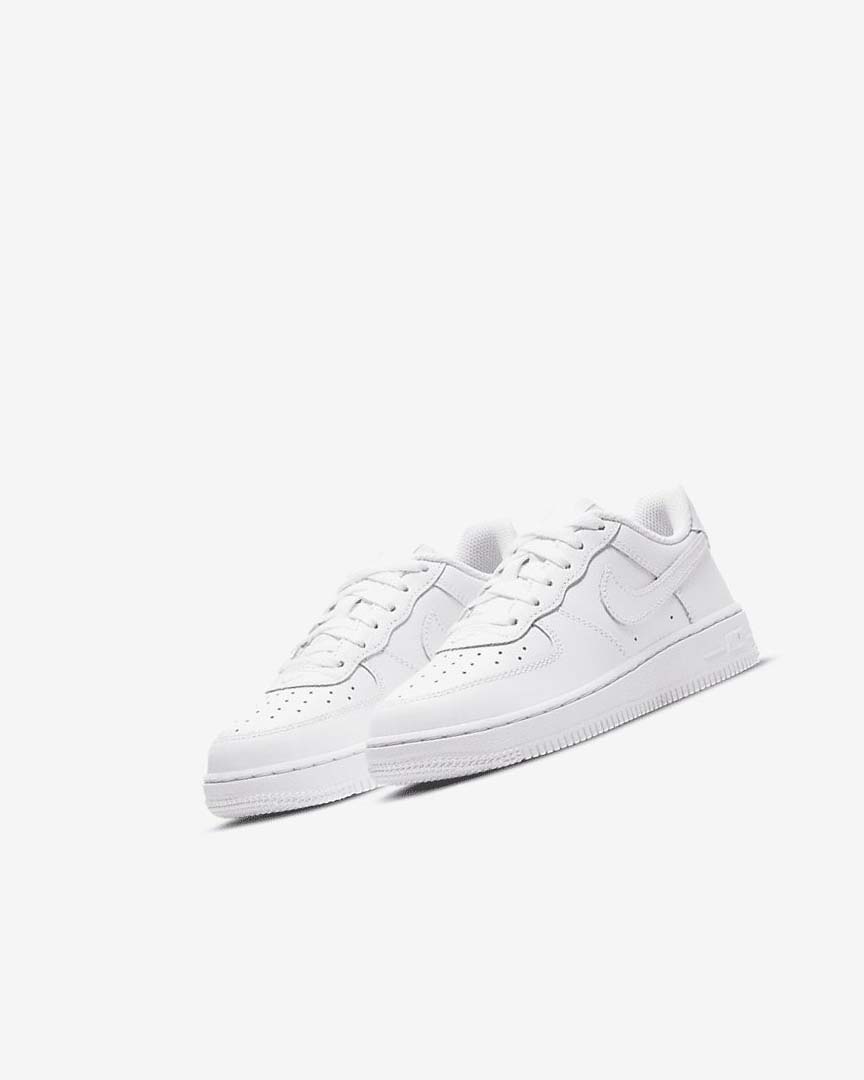 White / White Boys' Nike Force 1 LE Shoes | UK5594