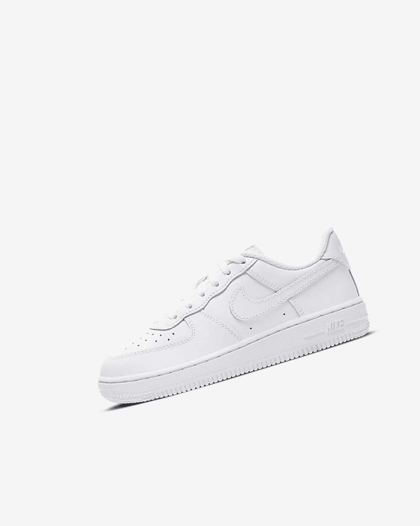 White / White Boys\' Nike Force 1 LE Shoes | UK5594