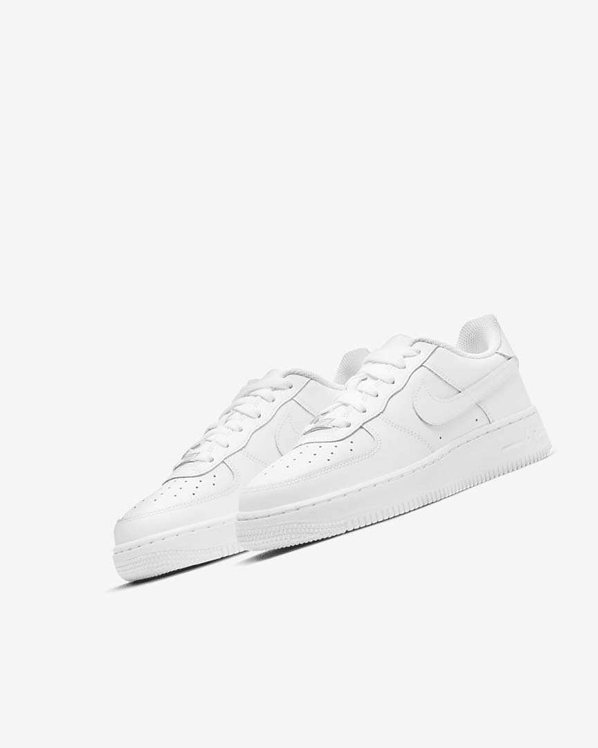 White / White Girls' Nike Air Force 1 LE Sneakers | UK5005