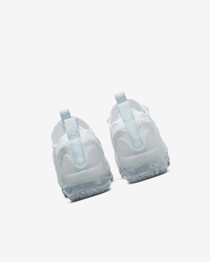 White / White Girls' Nike Air VaporMax 2021 FK Sneakers | UK5482