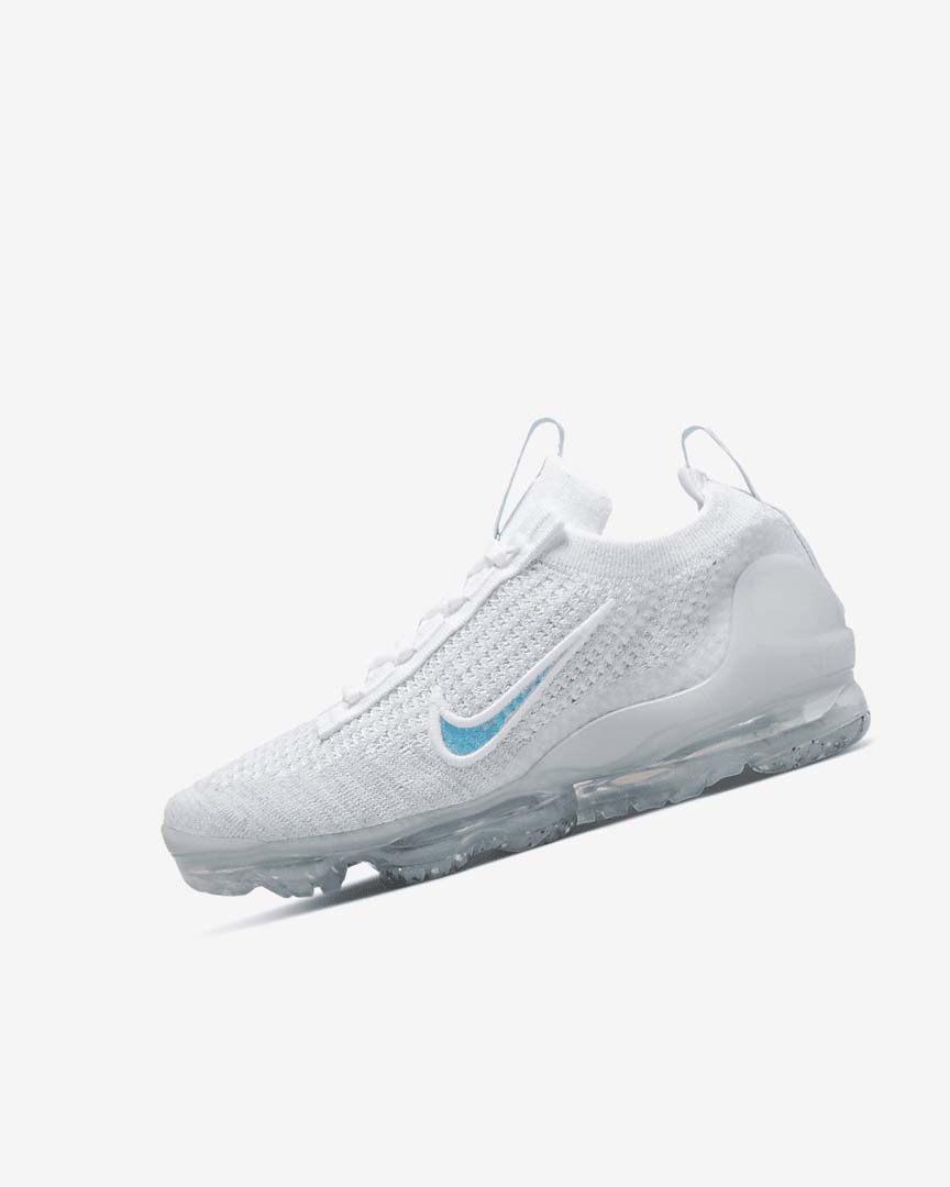 White / White Girls\' Nike Air VaporMax 2021 FK Sneakers | UK5482