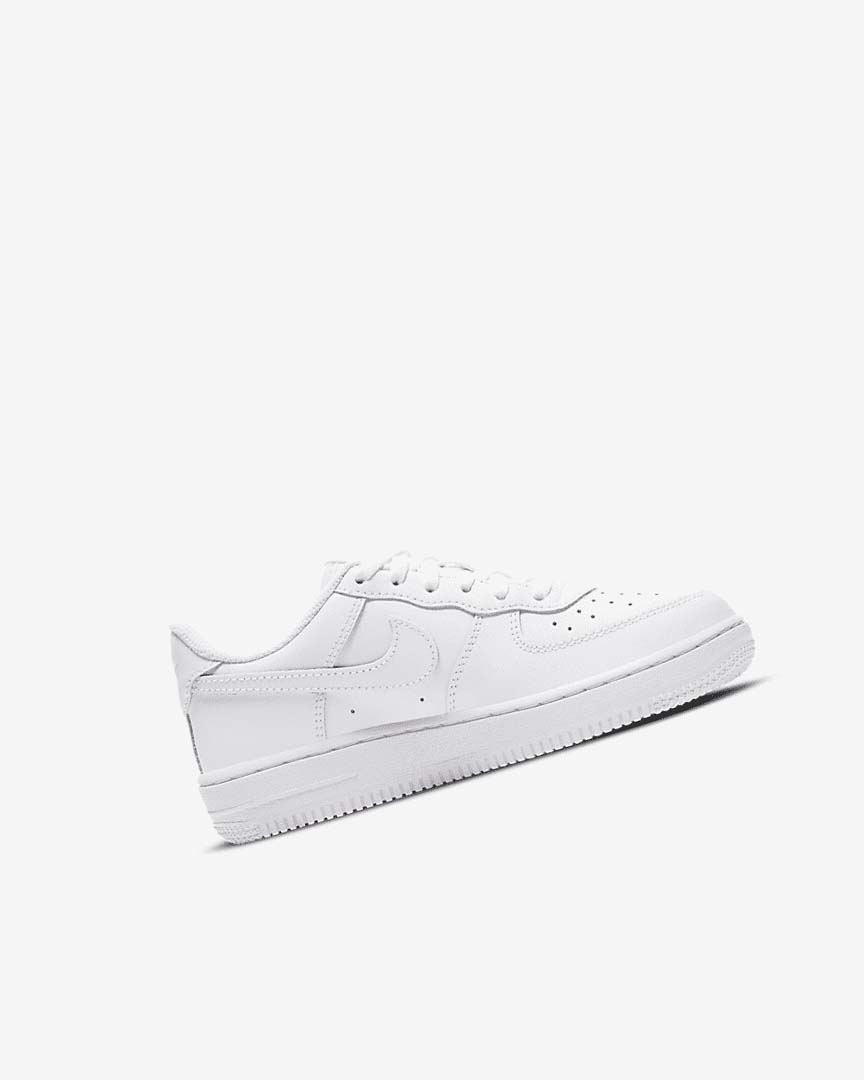 White / White Girls' Nike Force 1 LE Shoes | UK2666