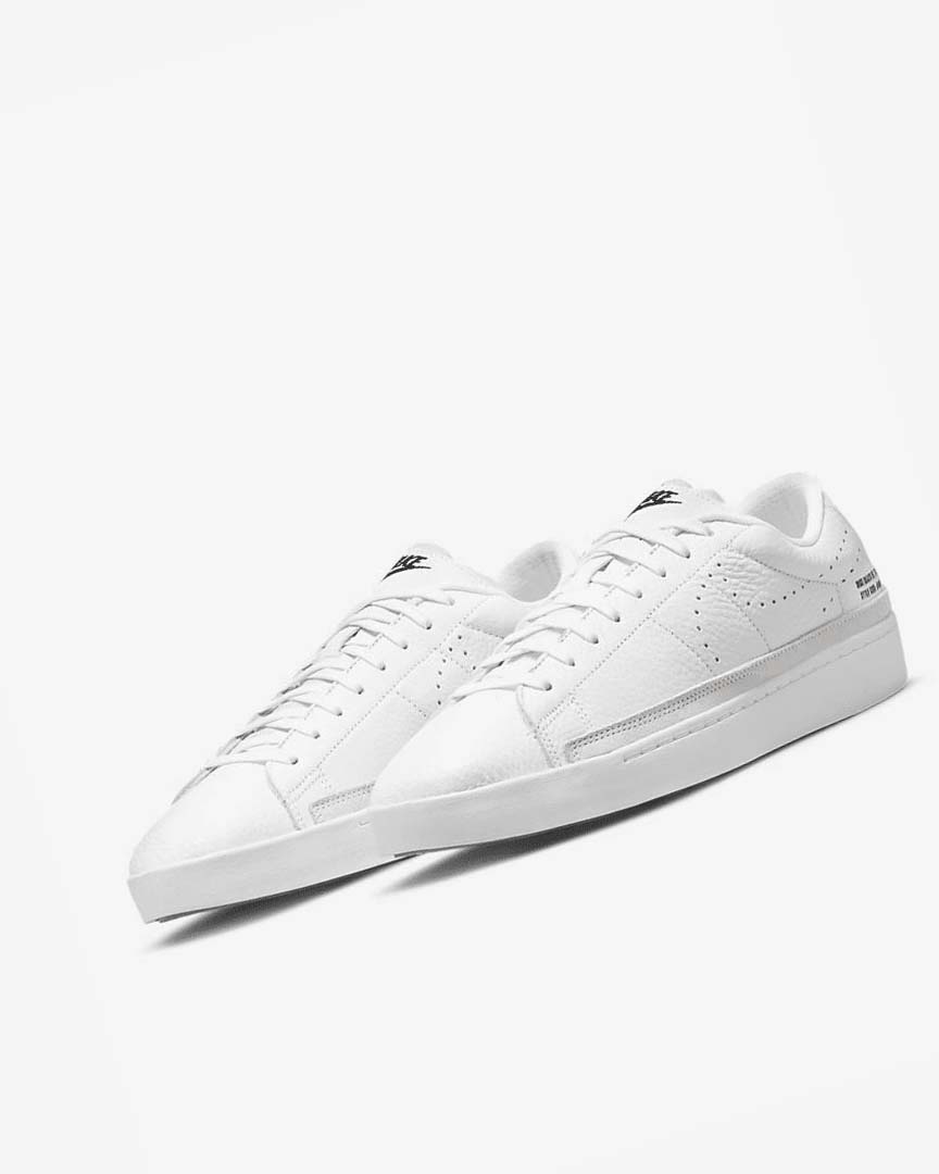 White / White / Light Brown / Black Men's Nike Blazer Low X Sneakers | UK4925