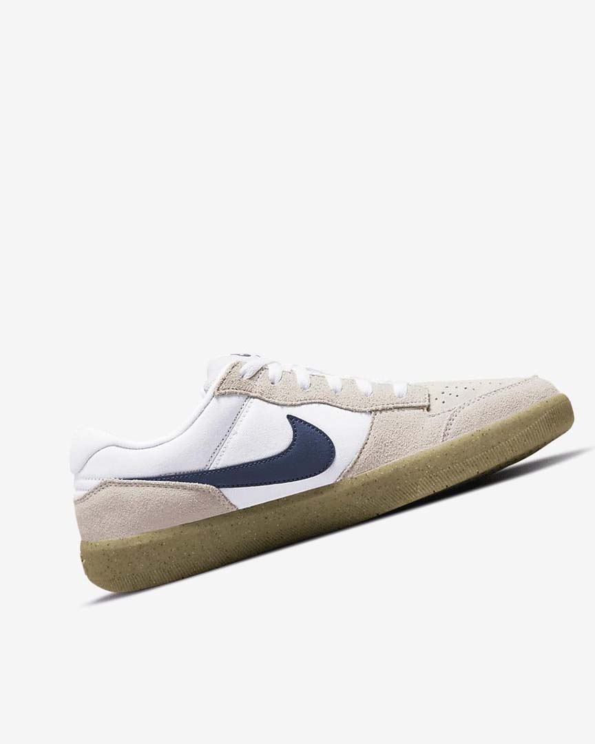 White / White / Light Brown / Navy Women's Nike SB Force 58 Skate Shoes | UK5178